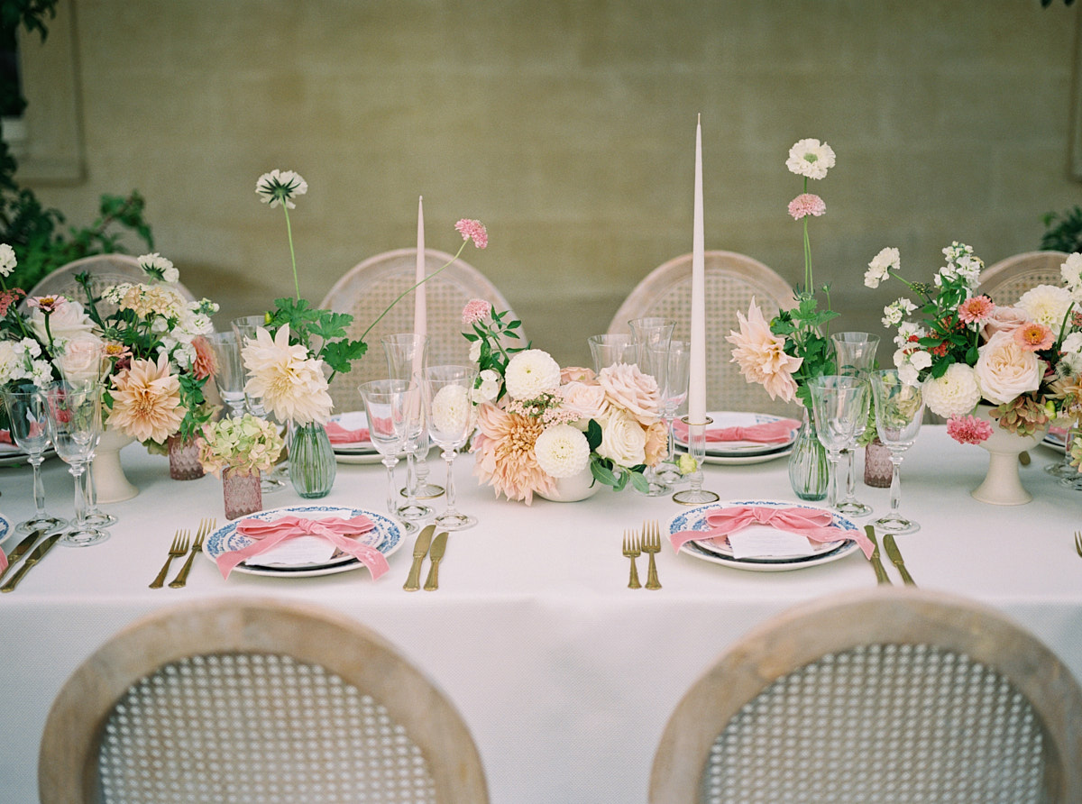 wedding reception table decorations at euridge manor venue